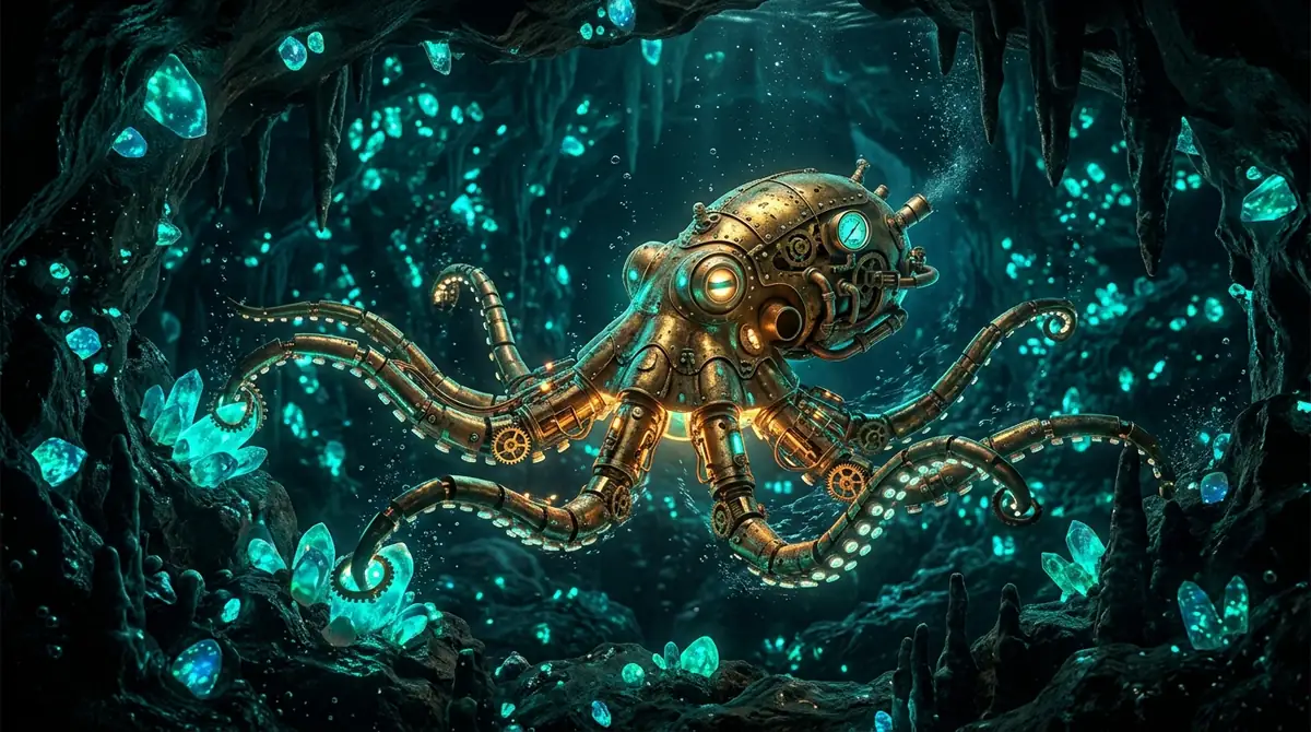 Aquapunk deep sea environment